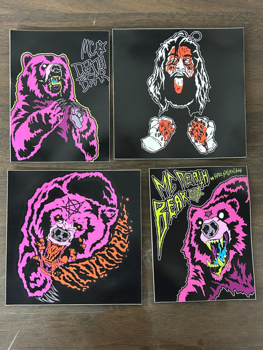 MC Death Bear Sticker Pack